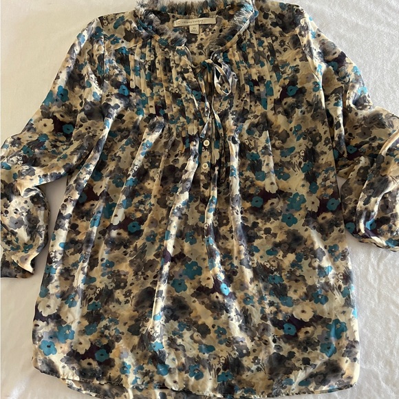2 XS Lauren Conrad Top Floral Shirt Blouse Fall Long Sleeve Womens Lot Bundle - Picture 4 of 16